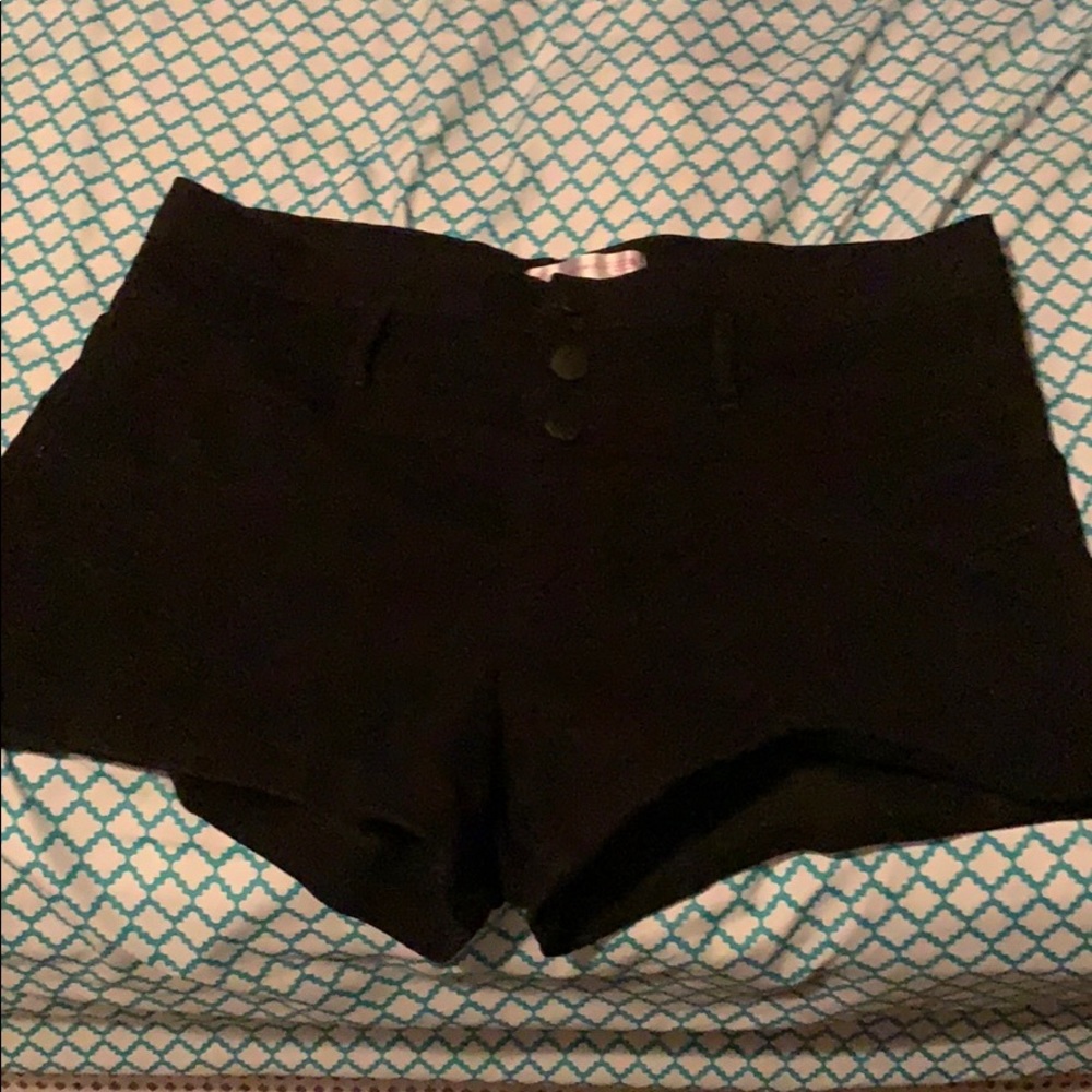 Black High Waisted Shorts
